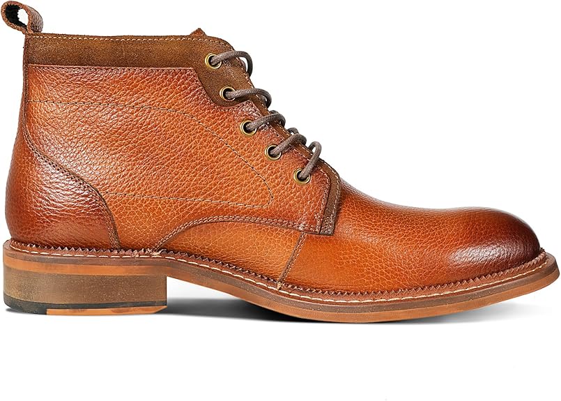 Men's Leather Lace-Up Ankle Boots