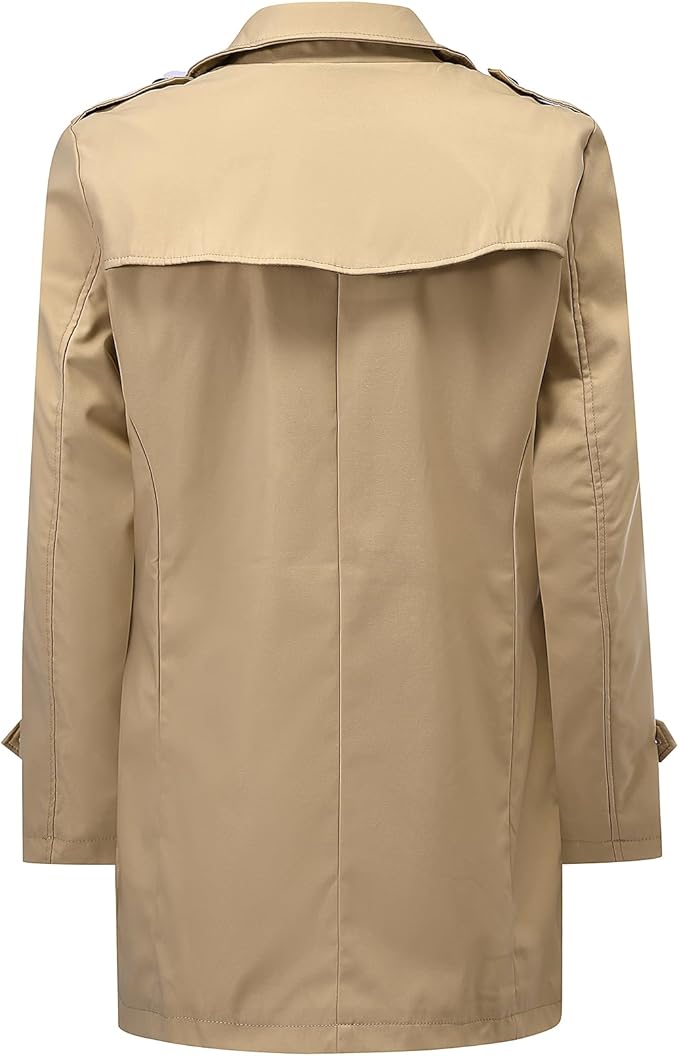 Men's Double Breasted Trench Coat