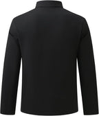 Men's Long Sleeve Quarter-Zip Polo Shirt
