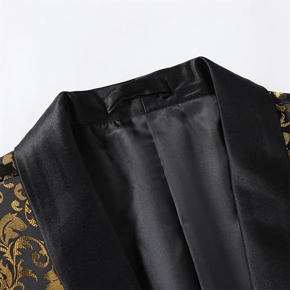 Men's Slim Fit Jacquard Blazer