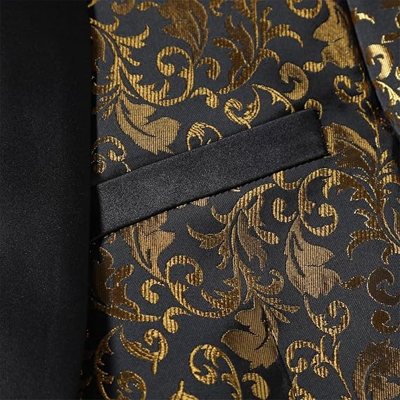 Men's Slim Fit Jacquard Blazer