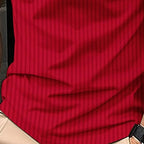 Men's Short Sleeve Polo Shirt with Button Placket
