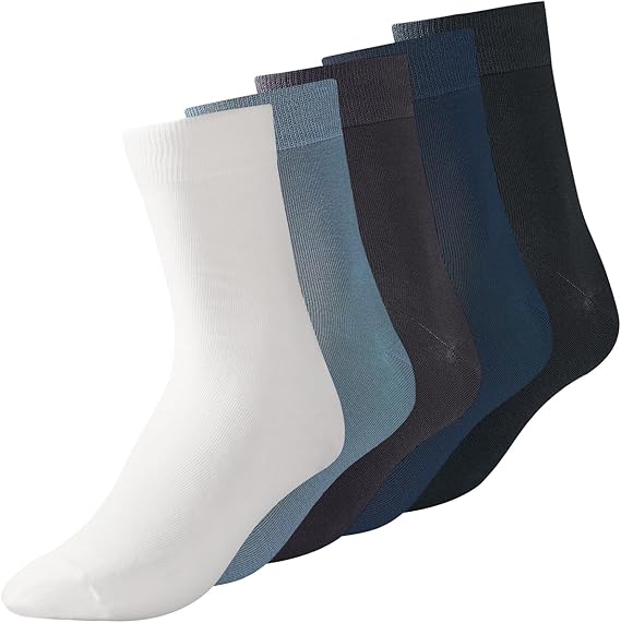 Men's Cotton Crew Socks (3 or 5 Pairs)