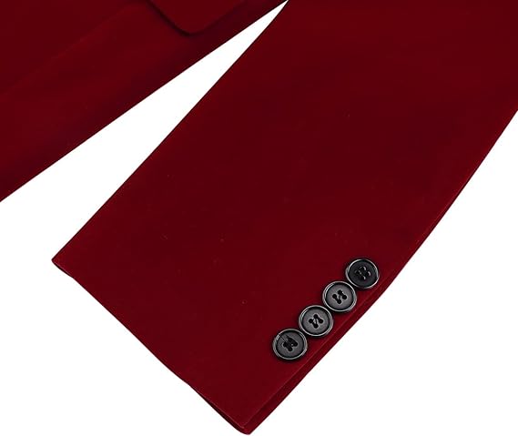 Men's Velvet Blazer Regular Fit Tuxedo Jacket