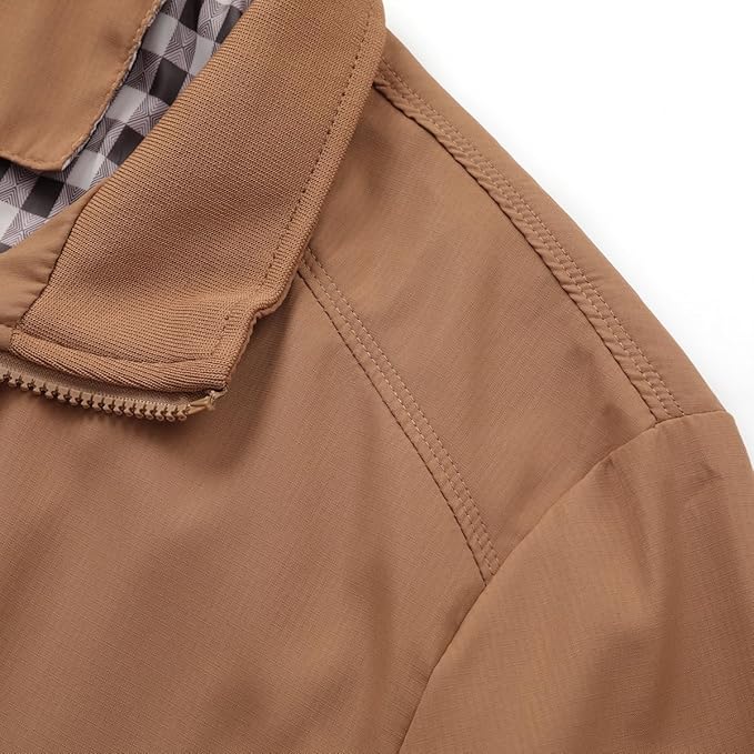 Men's Bomber Jacket with Stand-Up Collar