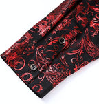 Men's Jacquard Long Sleeve Shirt - Paisley Pattern