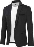 Men's Stretch Blazer Slim Fit Suit Jacket