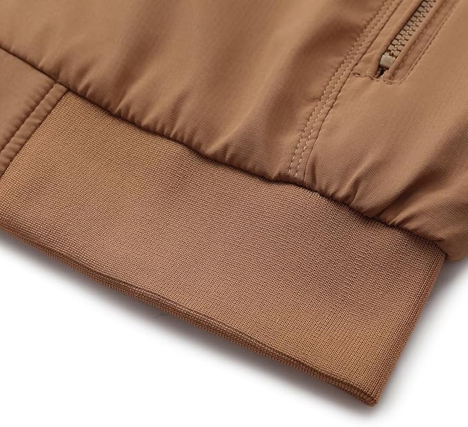Men's Bomber Jacket with Stand-Up Collar