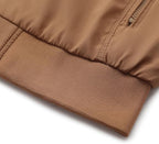 Men's Bomber Jacket with Stand-Up Collar