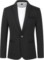 Men's Stretch Blazer Slim Fit Suit Jacket