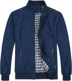 Men's Bomber Jacket with Stand-Up Collar
