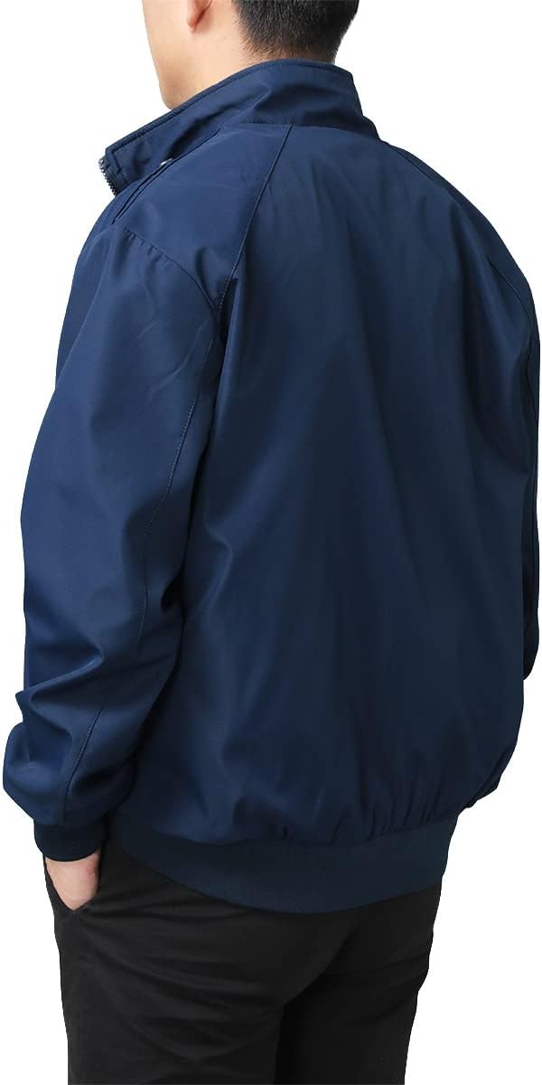 Men's Bomber Jacket with Stand-Up Collar