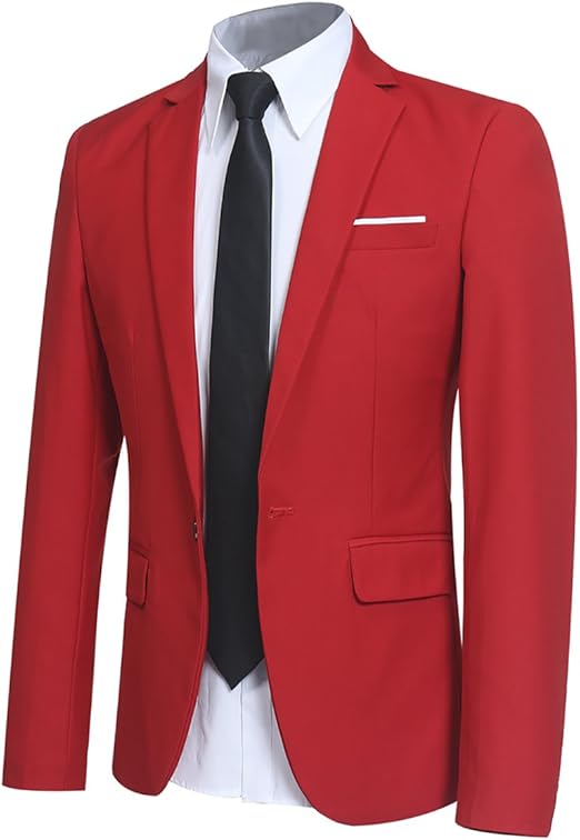 Men's Slim Fit Blazer Suit Jacket