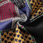 Men's Long Sleeve Paisley Print Linen Shirt