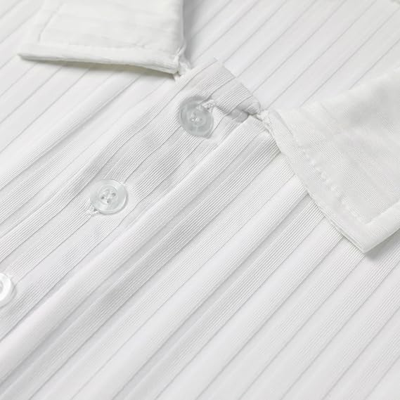 Men's Short Sleeve Polo Shirt with Button Placket
