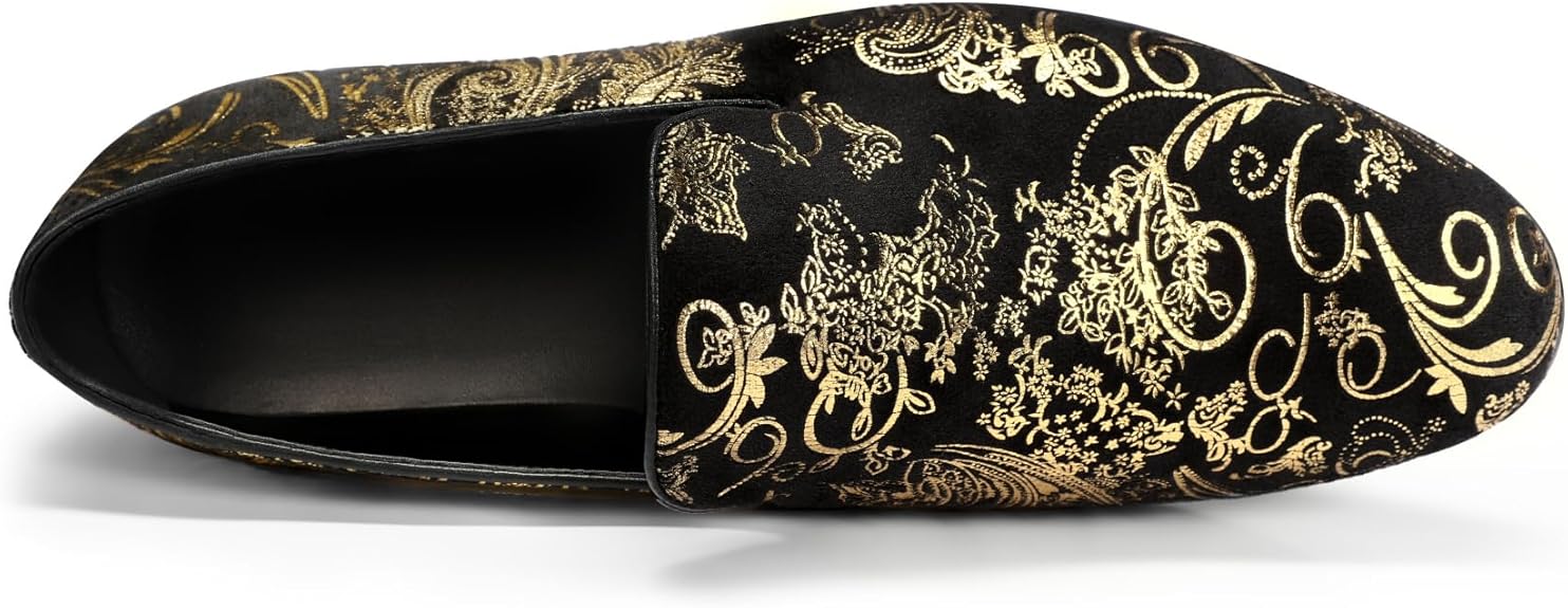 Men's Embroidered Loafer Shoes