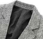 Allthemen Men's Jacket Sporty Cotton Blazer Slim Fit Modern Jacket Casual Suit Jacket for Men