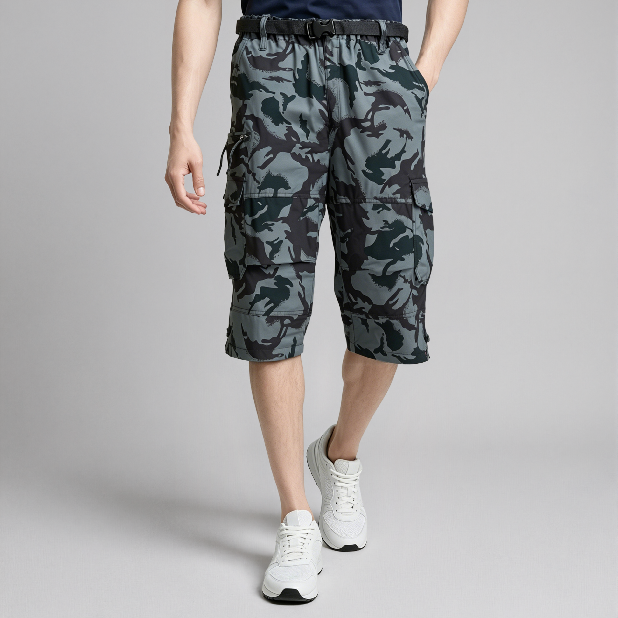 Men's Cargo Shorts with Belt