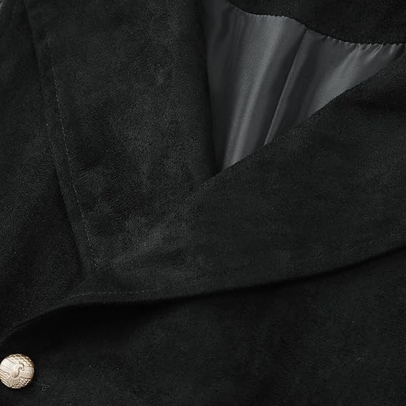 Men's Faux Leather Stand-Up Collar Vest