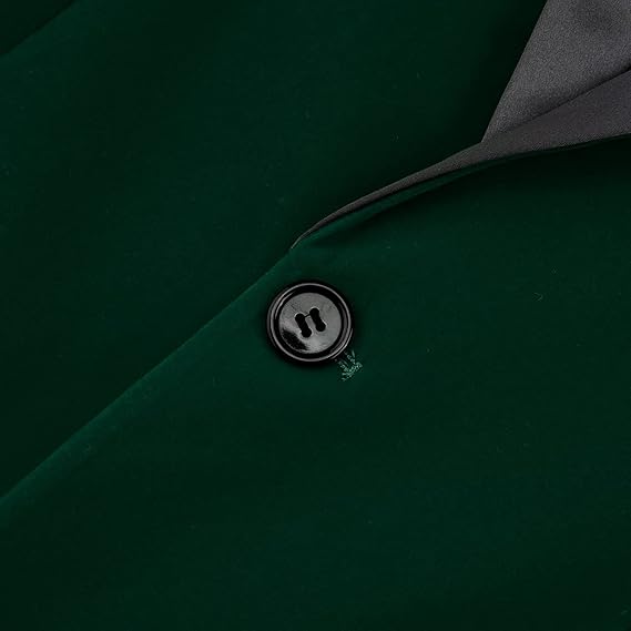 Men's Velvet Blazer Regular Fit Tuxedo Jacket