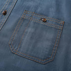 Men's Long Sleeve Cotton Denim Shirt