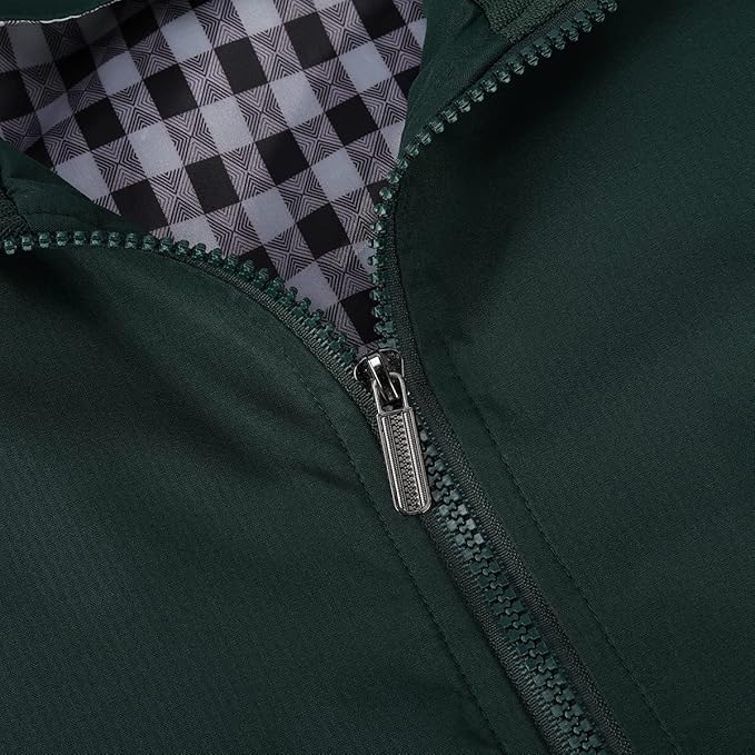 Men's Bomber Jacket with Stand-Up Collar
