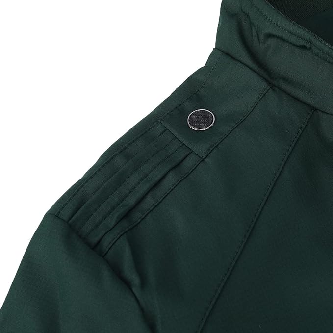 Men's Bomber Jacket with Stand-Up Collar