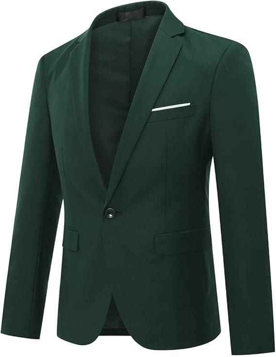 Men's Slim Fit One-Button Suit Jacket