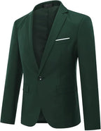 Men's Slim Fit One-Button Suit Jacket
