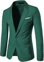 Men's Slim Fit One-Button Suit Jacket