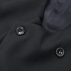 Men's Double Breasted Suit Vest with Scoop Neck