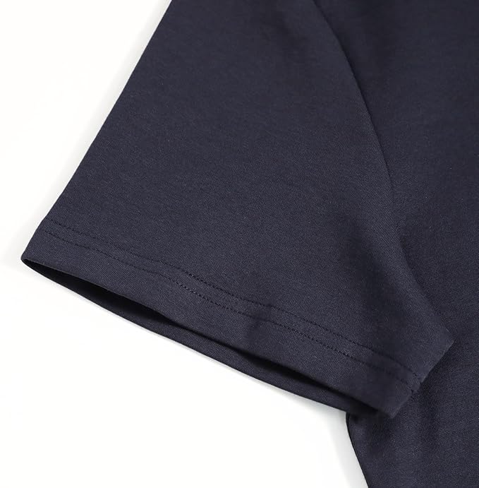 Men's Short Sleeve Polo Shirt with Zip Collar