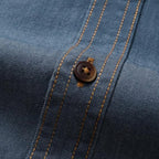 Men's Long Sleeve Cotton Denim Shirt