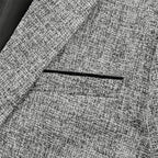 Allthemen Men's Jacket Sporty Cotton Blazer Slim Fit Modern Jacket Casual Suit Jacket for Men