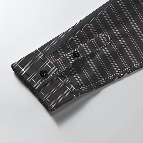 Men's Long Sleeve Casual Shirt – Plaid & Stripe Patterns