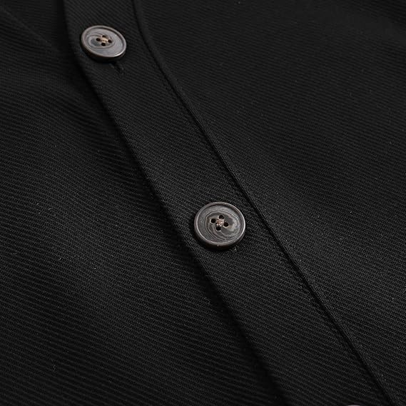 Men's Knitted V-Neck Button Vest
