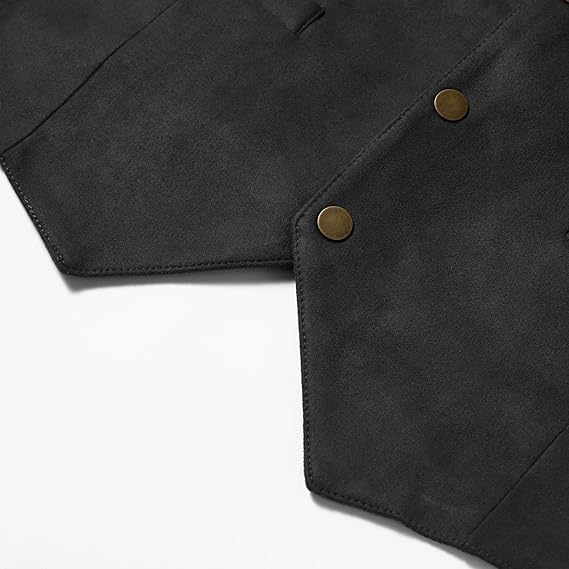Men's Faux Suede Sleeveless Vest