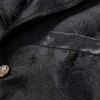 Men's Gothic Steampunk Suit Vest – Western Waistcoat with Paisley Print