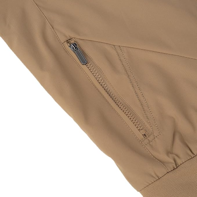 Men's Bomber Jacket with Stand-Up Collar