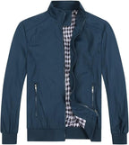 Men's Bomber Jacket with Stand-Up Collar