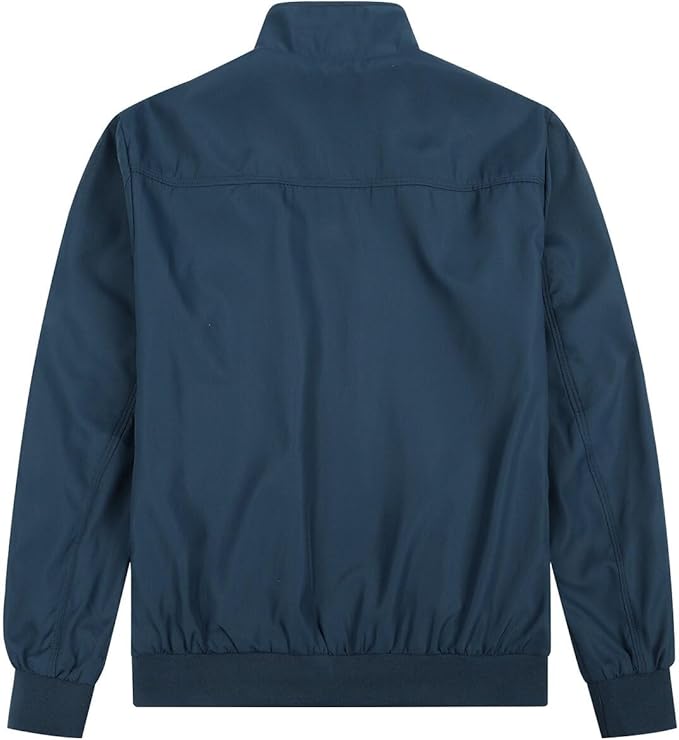 Men's Bomber Jacket with Stand-Up Collar