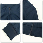 Men's Bomber Jacket with Stand-Up Collar