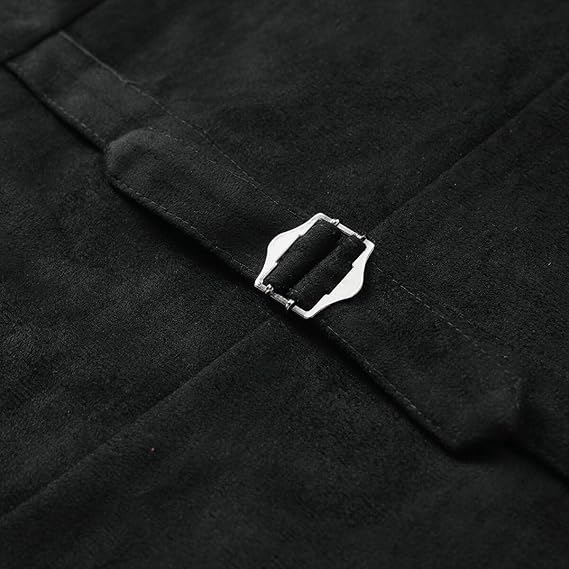 Men's Faux Leather Stand-Up Collar Vest