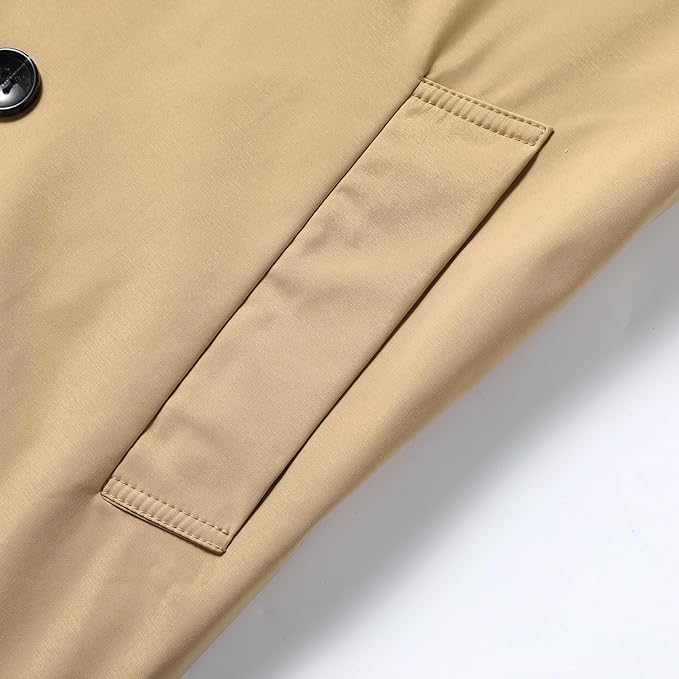 Men's Double Breasted Trench Coat