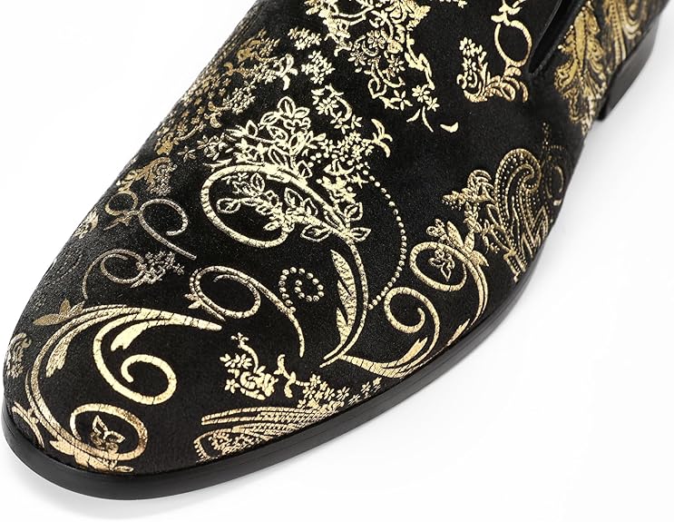 Men's Embroidered Loafer Shoes