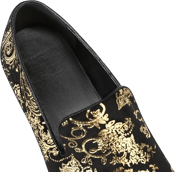 Men's Embroidered Loafer Shoes