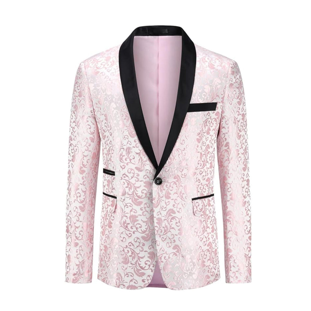 Men's Slim Fit Jacquard Blazer