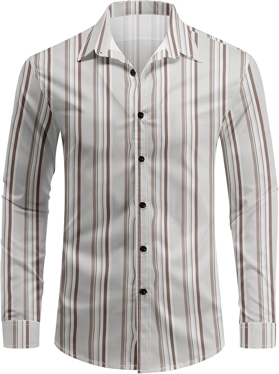 Men's Striped Long Sleeve Shirt