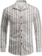 Men's Striped Long Sleeve Shirt