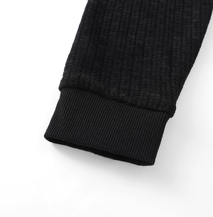 Men's Long Sleeve Quarter-Zip Polo Shirt
